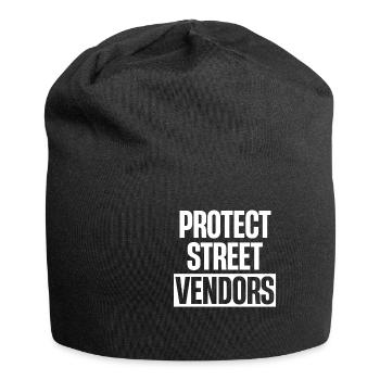Protect street vendors, businessmen, - Jersey Beanie - black - Front