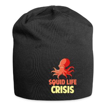 Squid Life Crisis Aquariophile gardien de zoo marin - Bonnet en jersey - noir - Devant
