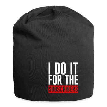 I Do It For The Subscribers - Jersey-Beanie - Schwarz - Vorne