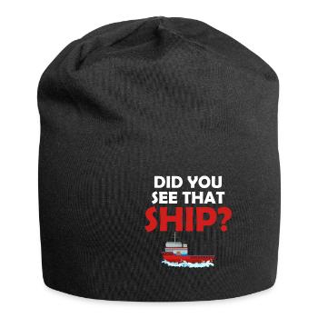 Avez-vous vu le navire ? Jollier - Bonnet en jersey - noir - Devant