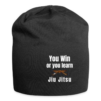 You win or you learn Jiujitsu, Judo, - Jersey Beanie - black - Front