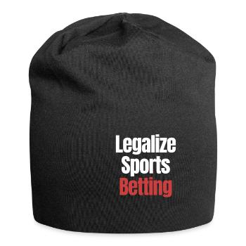 Legalize Sports Betting Sport Horse Betting Derby - Jersey Beanie - black - Front