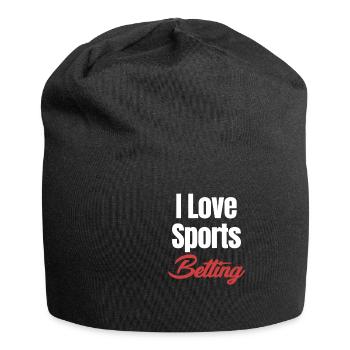 I Love Sports Betting Horse Betting Derby - Jersey Beanie - black - Front