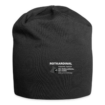 Roter Kardinal Rotkardinal Cardinals Definition - Jersey-Beanie - Schwarz - Vorne