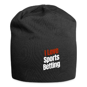 I Love Sports Betting Horse Betting Derby - Jersey Beanie - black - Front