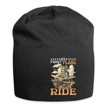 My First Plane Ride 58 - Jersey Beanie - black - Front