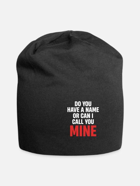 Hast Du Einen Namen Oder Kannst Ich Dich Meinen - Jersey-Beanie - sort