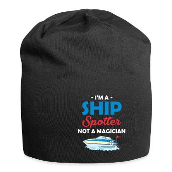 I'm a ship watcher, not a magician, - Jersey Beanie - black - Front