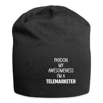 Pardon my awesomeness, I'm a - Jersey Beanie - black - Front