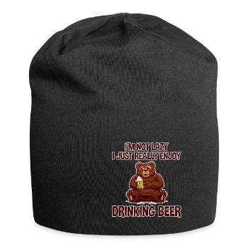 I Really Enjoy Drinking Beer 2 - Jersey Beanie - black - Front