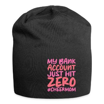 Mon compte bancaire vient d’atteindre zéro - Bonnet en jersey - noir - Devant