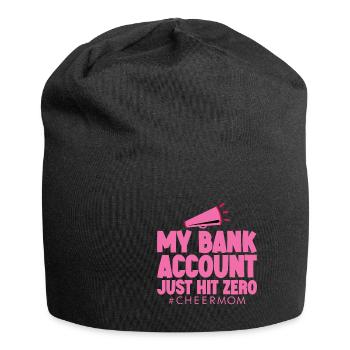 Mon compte bancaire vient d’atteindre zéro 4 - Bonnet en jersey - noir - Devant