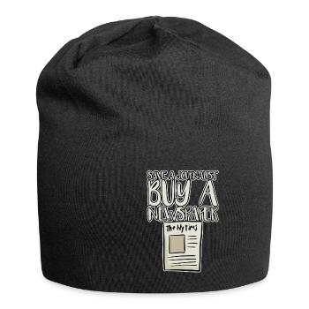 Save A Journalist, Buy A Newspaper 4 - Jersey Beanie - black - Front