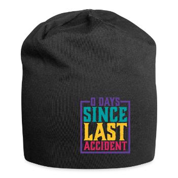 0 Days Since Last Accident 17 - Jersey Beanie - black - Front