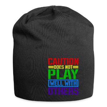 Caution Does Not Play Well With Others 66 - Jersey-Beanie - Schwarz - Vorne