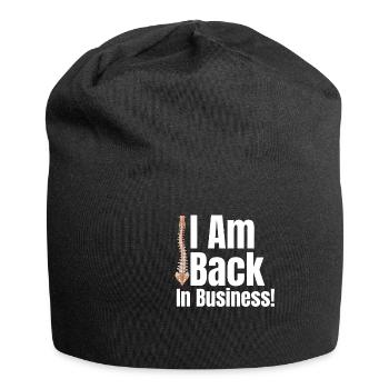 I'm back in business! Funny - Jersey Beanie - black - Front