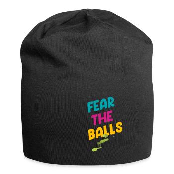 Fürchte Die Bälle Lustige - Jersey-Beanie - Schwarz - Vorne