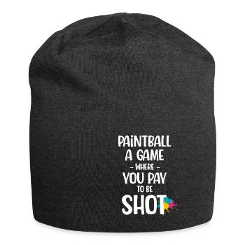 Paintball : un jeu où l’on paie pour jouer - Bonnet en jersey - charbon - Devant
