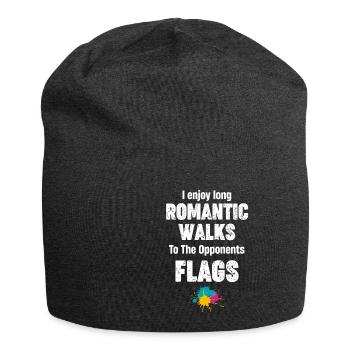 Ich Genieße Lange Romantische Spaziergänge Zum - Jersey-Beanie - Anthrazit - Vorne