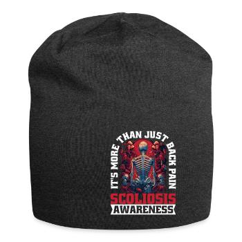 It's More Than Just Back Pain 12 - Jersey Beanie - charcoal grey - Front