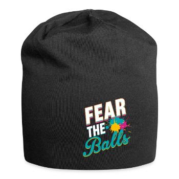 Fürchte Die Bälle Lustige - Jersey-Beanie - Schwarz - Vorne