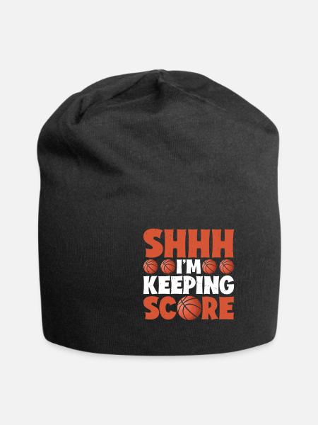 Shhh, I'm Keeping Score 9 - Jersey Beanie - black