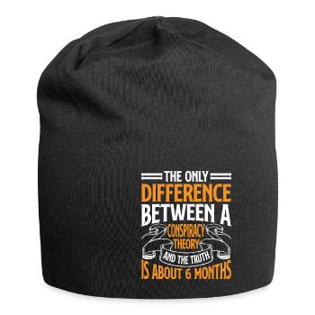 The Only Difference Between A Conspiracy Theory 18 - Jersey-Beanie - Schwarz - Vorne