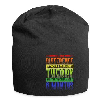 The Only Difference Between A Conspiracy Theory 19 - Jersey-Beanie - Schwarz - Vorne