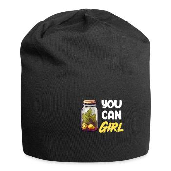 Vous pouvez les filles saison de mise en conserve ferme - Bonnet en jersey - noir - Devant