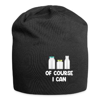 Bien sûr, je peux conserver la saison des conserves - Bonnet en jersey - noir - Devant