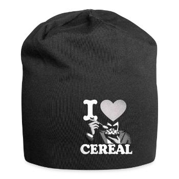 I Love Cereal 6 - Jersey Beanie - black - Front