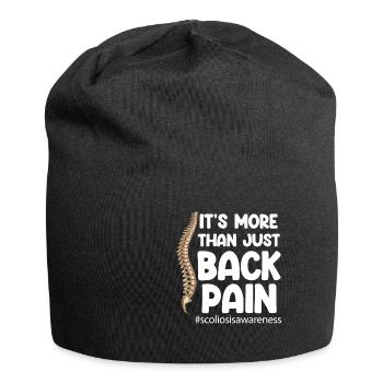 C’est plus qu’une simple scoliose dorsale - Bonnet en jersey - noir - Devant