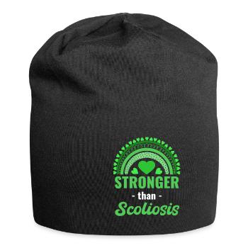 Plus solide que le support dorsal de la scoliose - Bonnet en jersey - noir - Devant