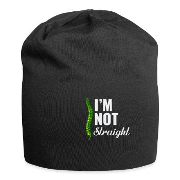 Je ne suis pas vraiment sensibilisé à la scoliose - Bonnet en jersey - noir - Devant