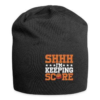 Chut, je garde le score 22 - Bonnet en jersey - noir - Devant