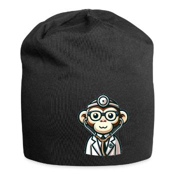 Cute Monkey Doctor - Jersey Beanie - black - Front