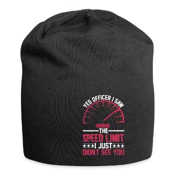 I Saw The Speed Limit I Just Didn't See You 9 - Jersey-Beanie - Schwarz - Vorne