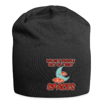 We Get People Out Of Tight Spaces 4 - Jersey Beanie - black - Front