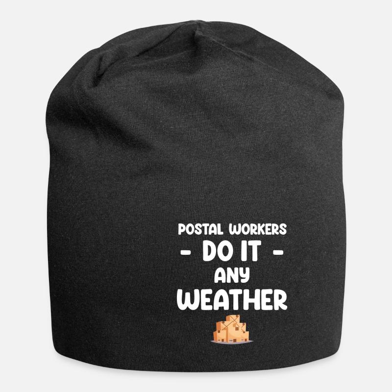 Postal Workers Do It Whatever The Weather - Jersey Beanie - black