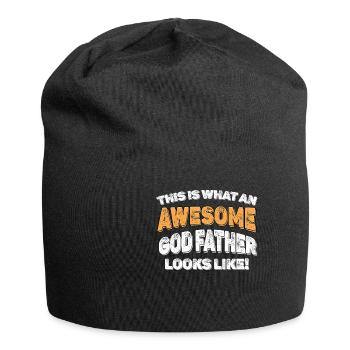 This is what a great godfather looks like! Godchildren - Jersey Beanie - black - Front