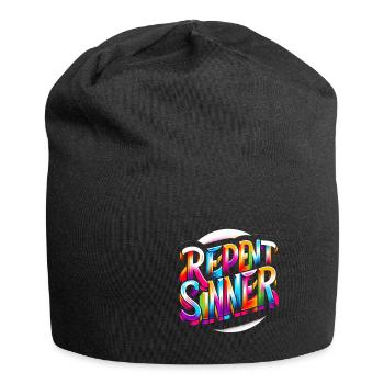 Repent Sinner 17 - Jersey Beanie - black - Front