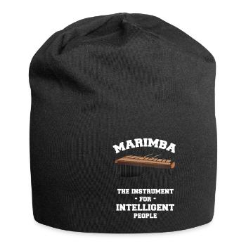 Marimba Das Instrument Für Intelligente Menschen - Jersey-Beanie - Schwarz - Vorne