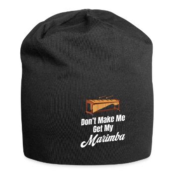 Don't Make Me Get My Marimba Orchestra Posaune - Jersey-Beanie - Schwarz - Vorne