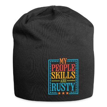 My People Skills Are Rusty 16 - Jersey Beanie - black - Front