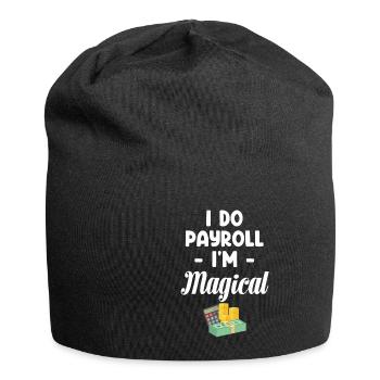 Salaire et traitement Je fais de la paie - Bonnet en jersey - noir - Devant