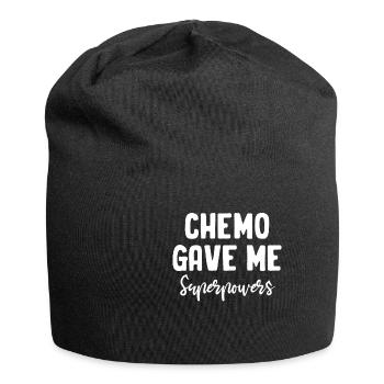 Chemo Hat Mir Superkräfte Gegeben Strahlung - Jersey-Beanie - Schwarz - Vorne