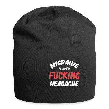 La migraine n’est pas seulement un trouble de maux de tête - Bonnet en jersey - noir - Devant