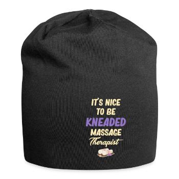 It's nice to be kneaded, - Jersey Beanie - black - Front