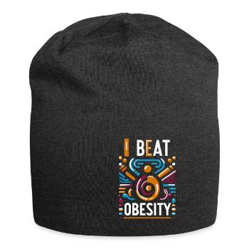 I Beat Obesity 15 - Jersey-Beanie - Anthrazit - Vorne