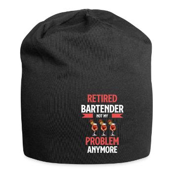 Barkeeper Im Ruhestand Nicht Mehr Mein Problem - Jersey-Beanie - Schwarz - Vorne